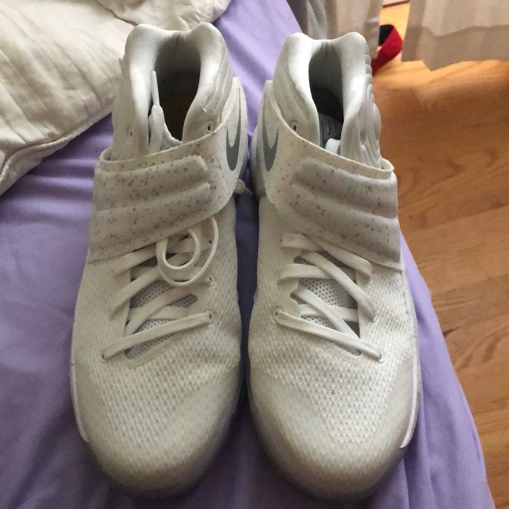 White Kyrie Irving Shoe